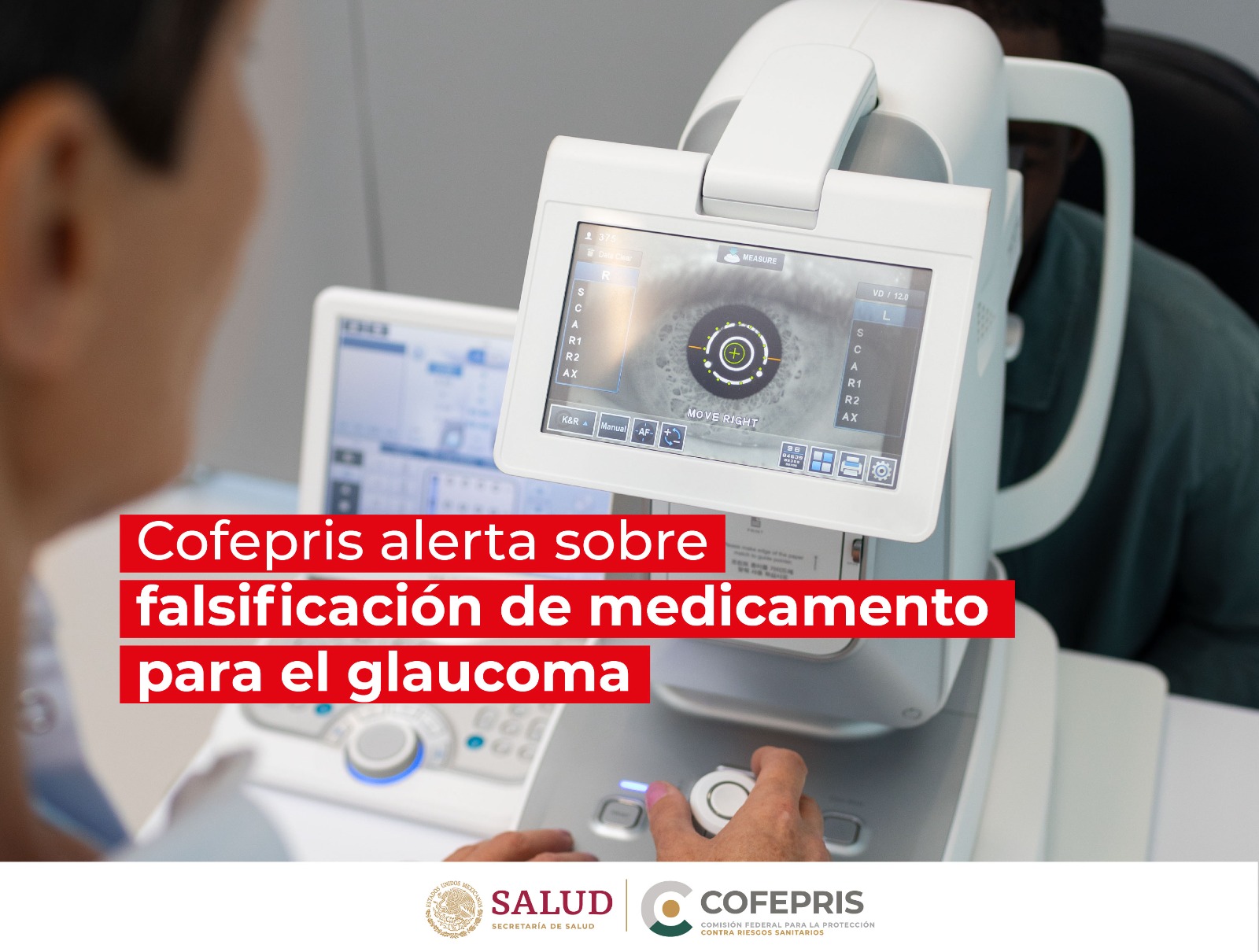 Cofepris emite alerta sobre falsificación de medicamento para glaucoma