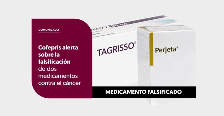 Cofepris alerta sobre falsificación de dos medicamentos contra el cáncer